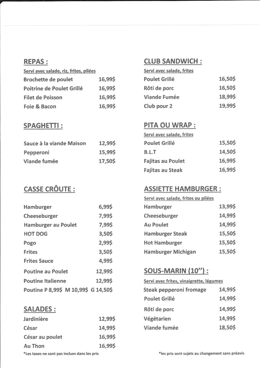 Menu photo 1