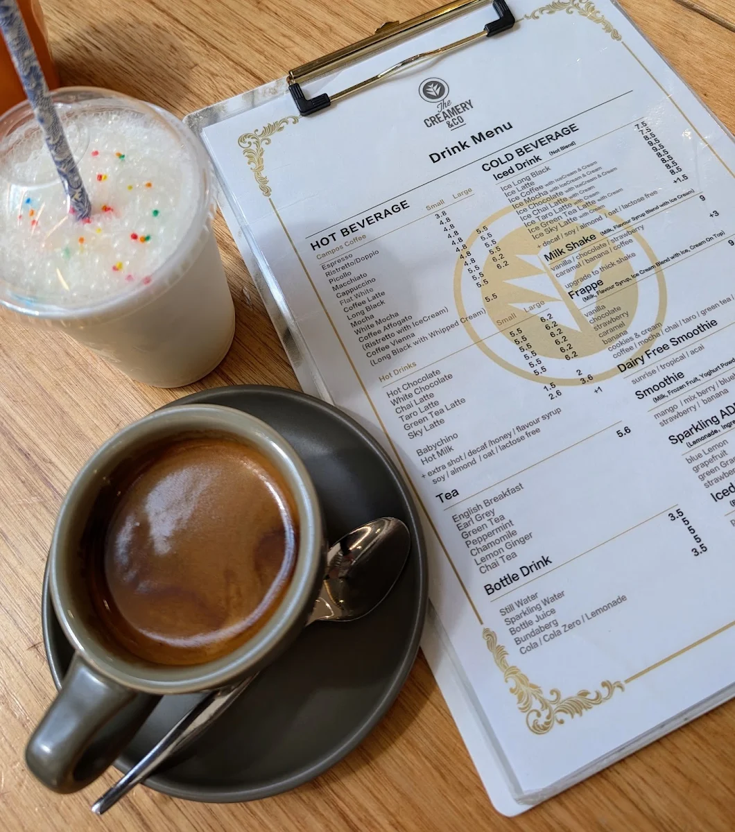Menu, Lumina Cafe
