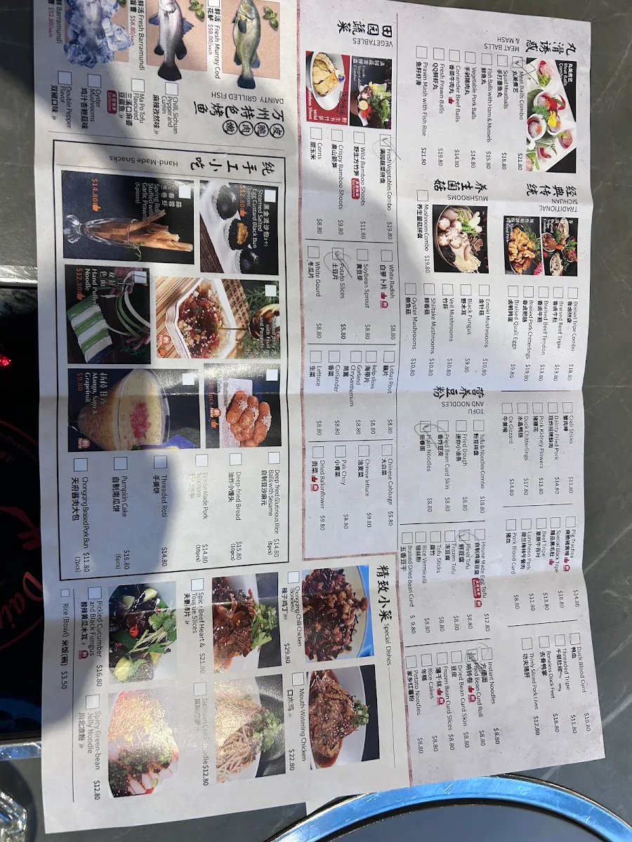 Menu, Phoenix Deli