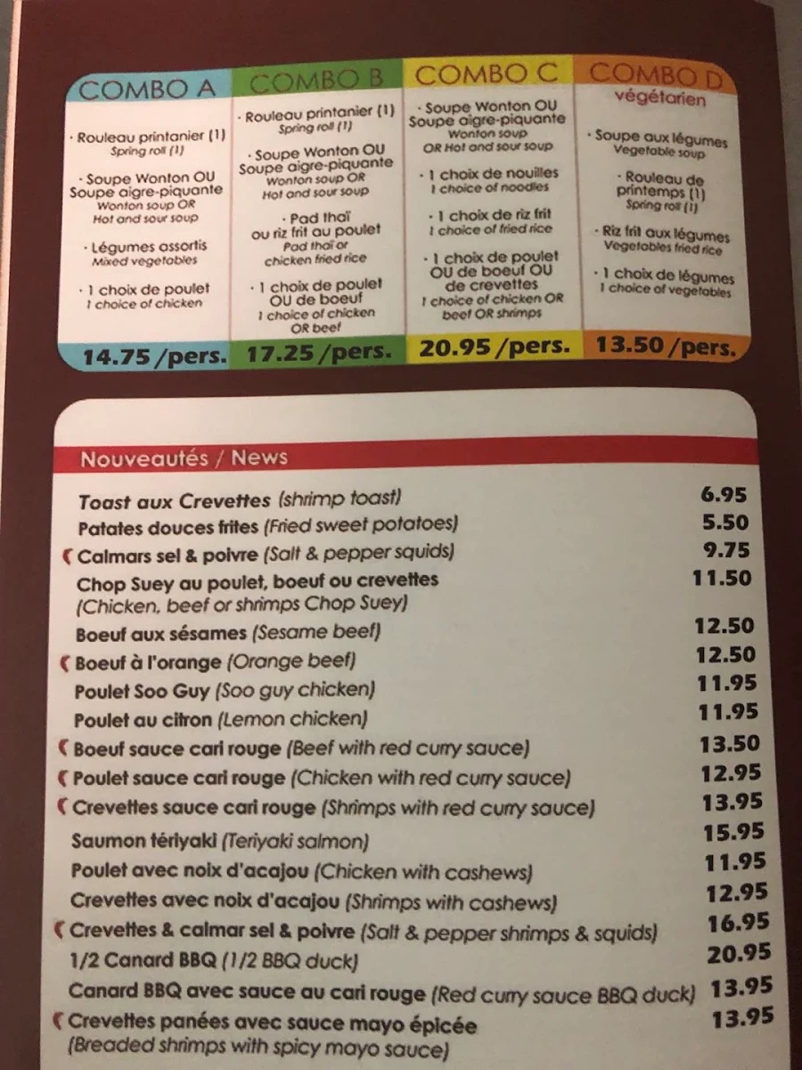 Menu, Soupe Et Noodle