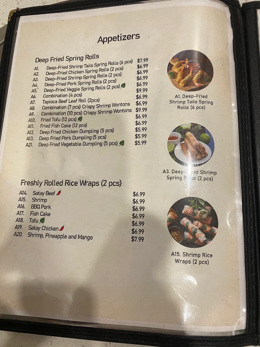 Menu, Pho bo ga express 佛波嘎越南粉