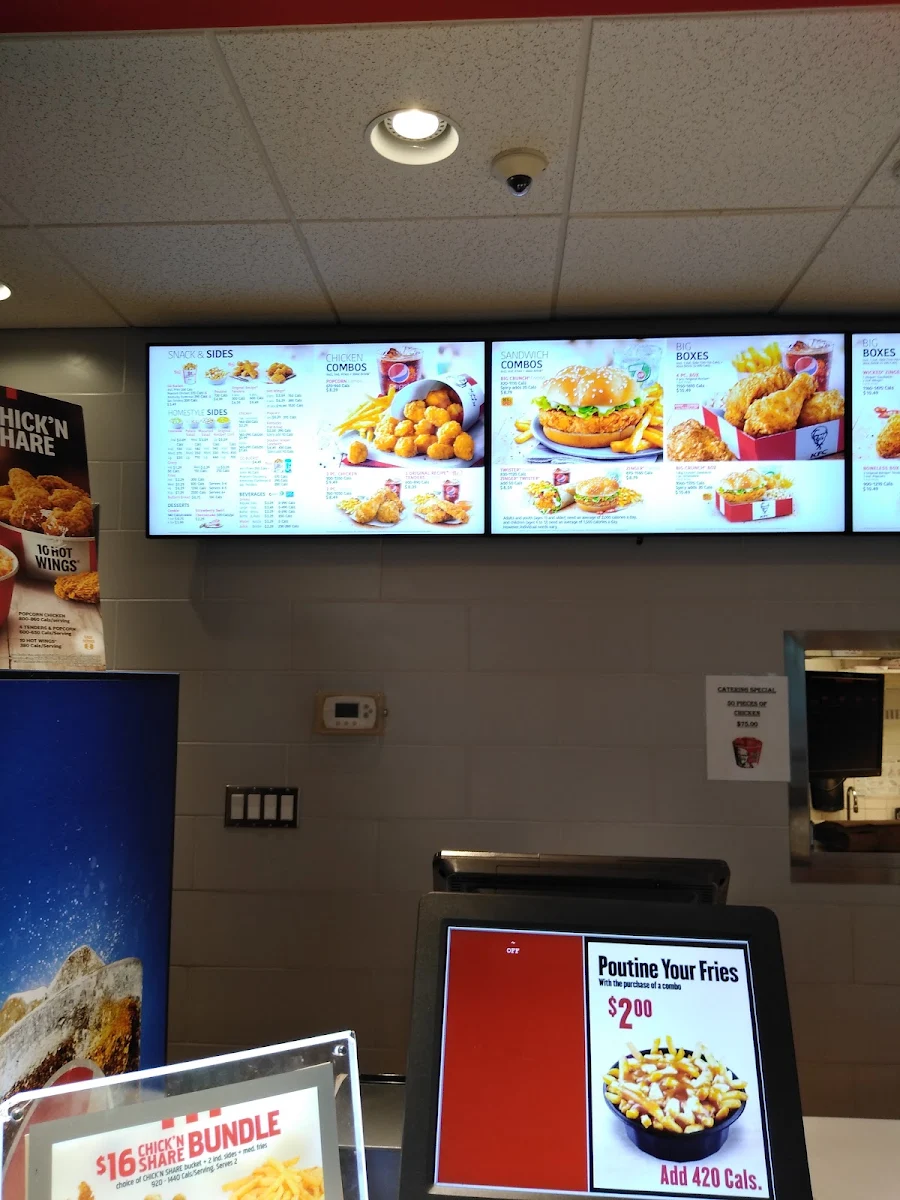 Menu, KFC