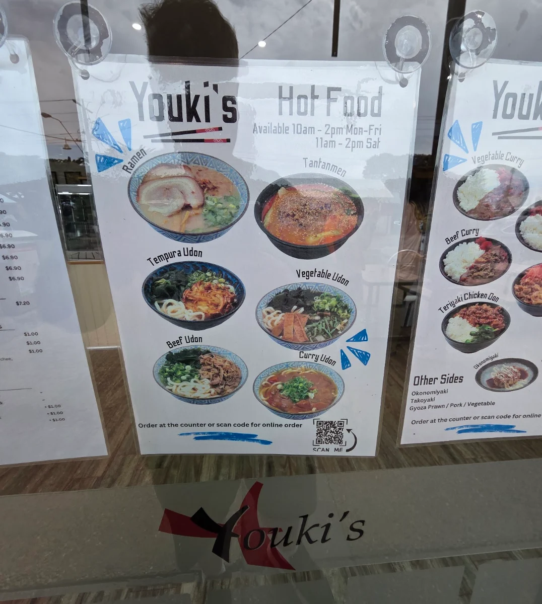 Menu, Youki's