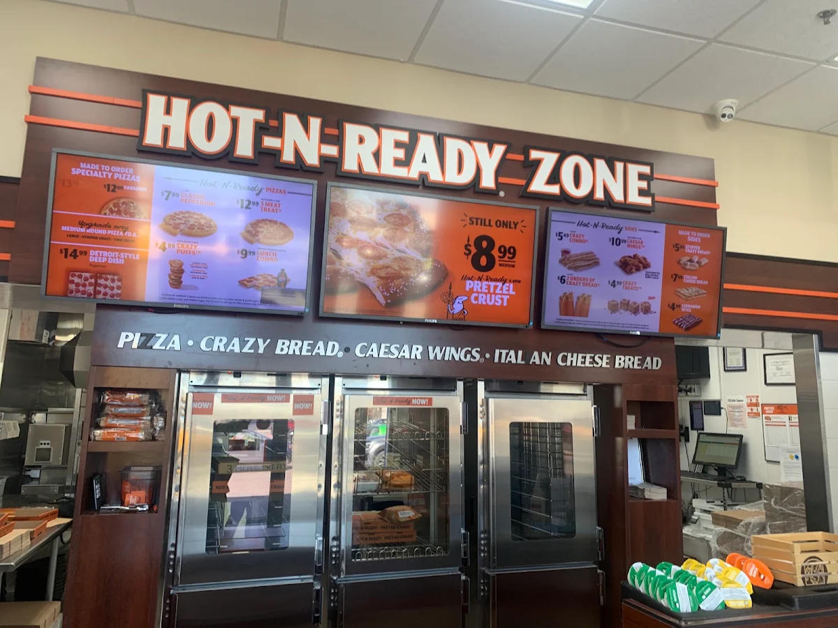 Menu, Little Caesars Pizza