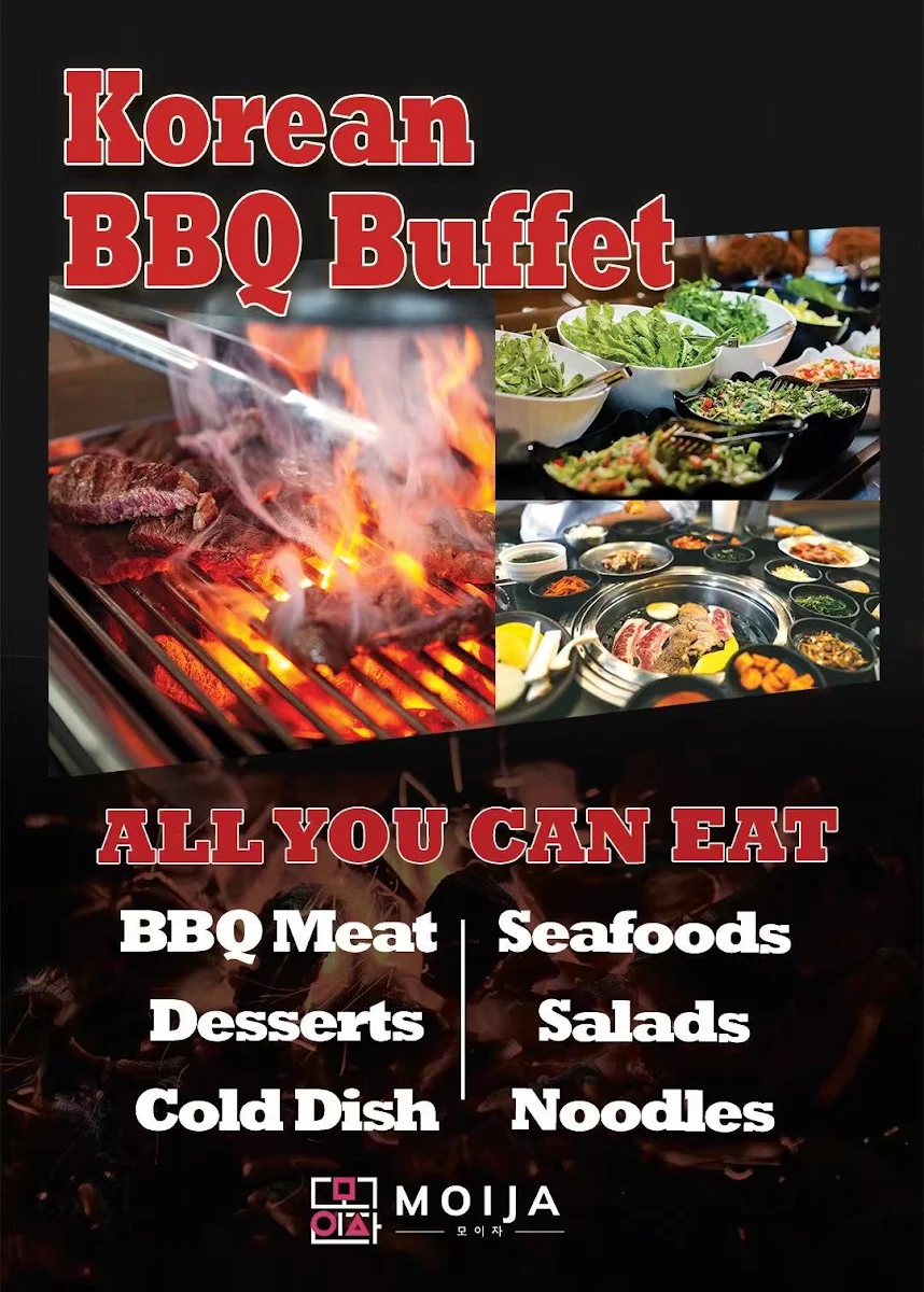 Menu, Moija Korean BBQ Buffet