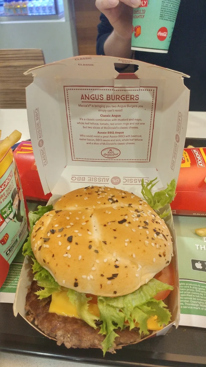 Menu, McDonald's Stawell