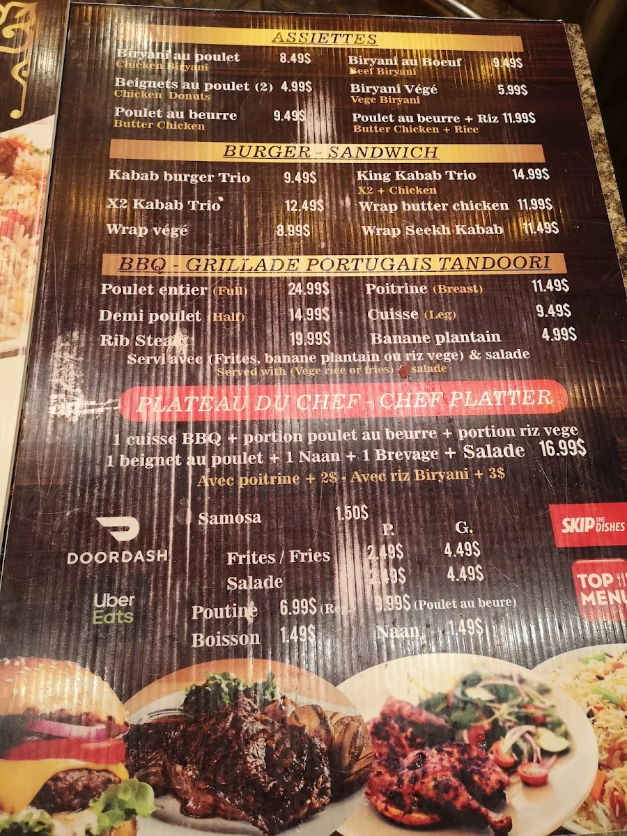 Menu, Biryani & Co | Restaurant & rotisserie halal, pakistanais et indien à Montréal, Cartierville