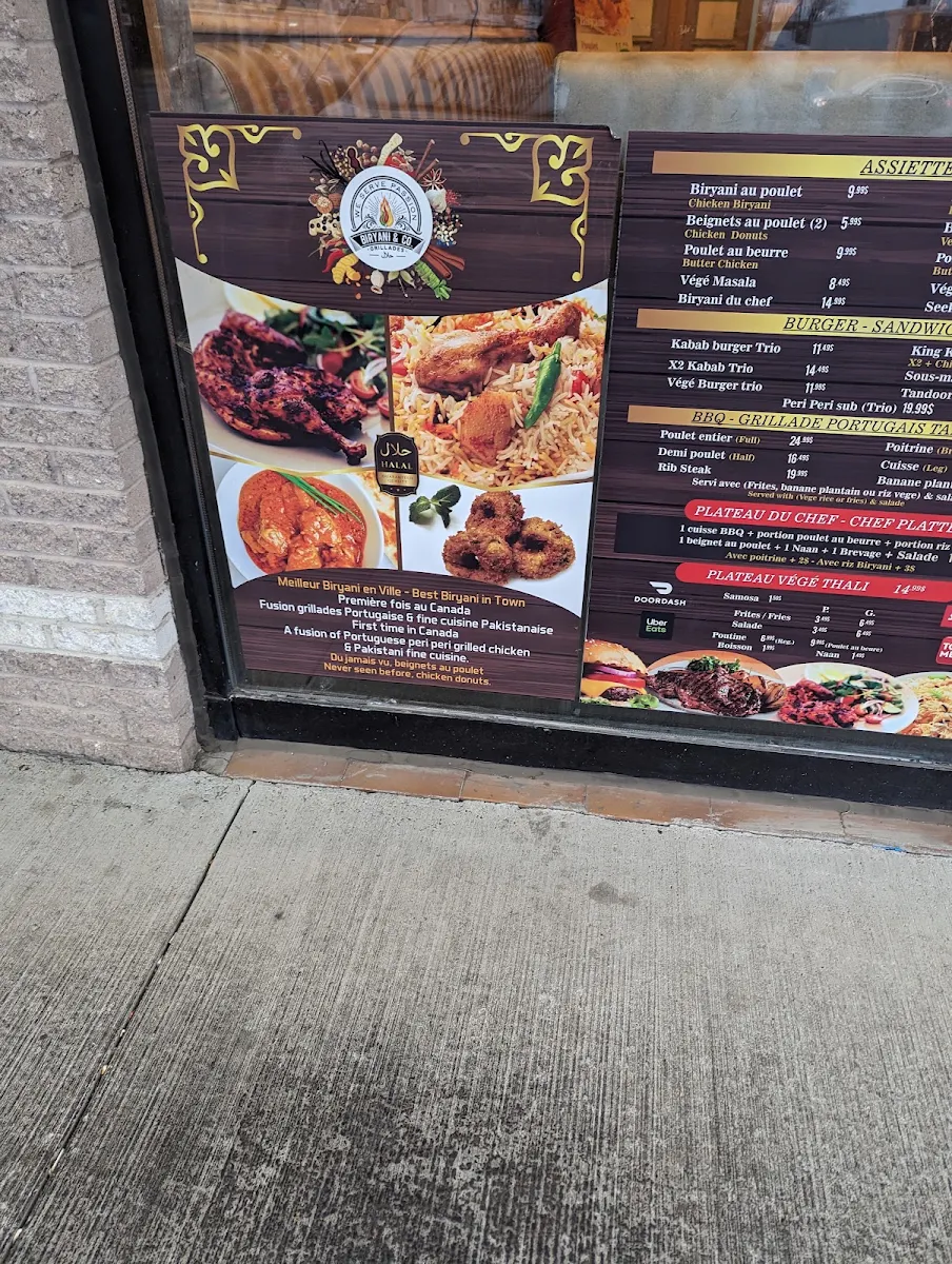 Menu, Biryani & Co | Restaurant & rotisserie halal, pakistanais et indien à Montréal, Cartierville