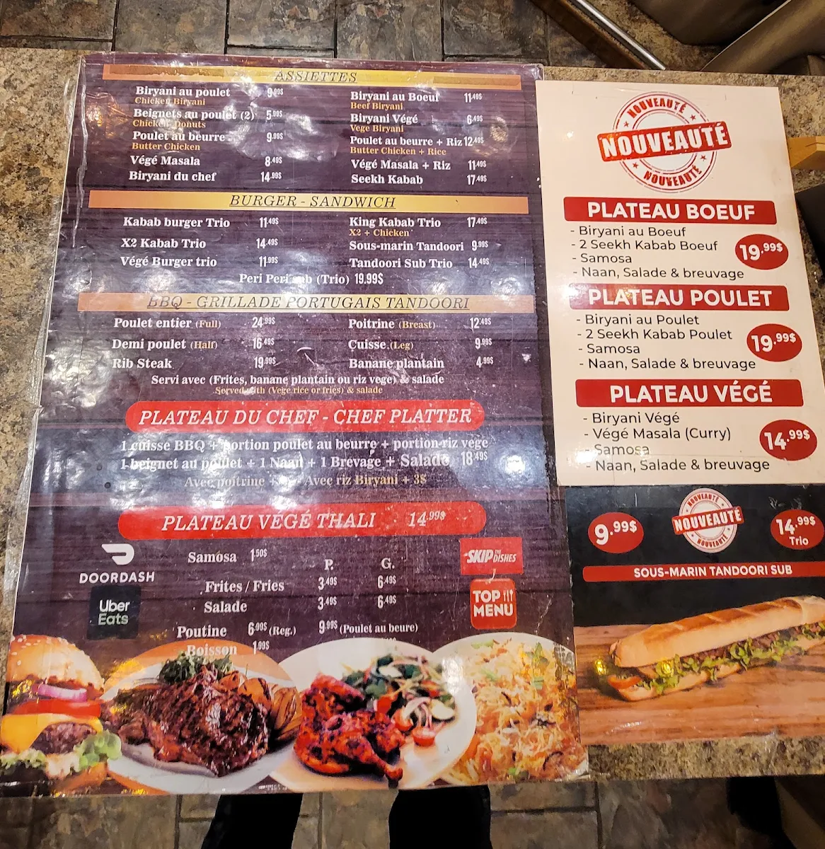 Menu, Biryani & Co | Restaurant & rotisserie halal, pakistanais et indien à Montréal, Cartierville
