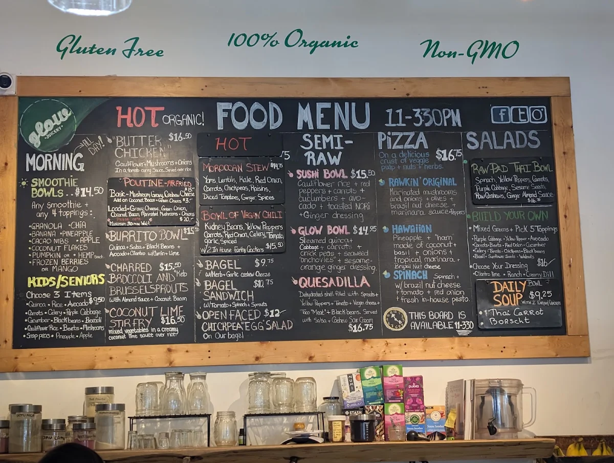 Menu, The Glow Effect