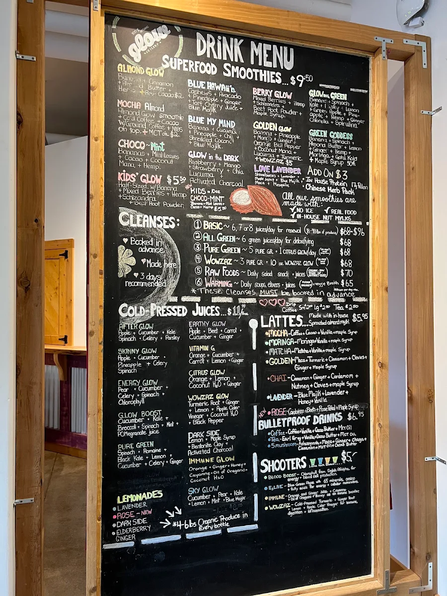 Menu, The Glow Effect