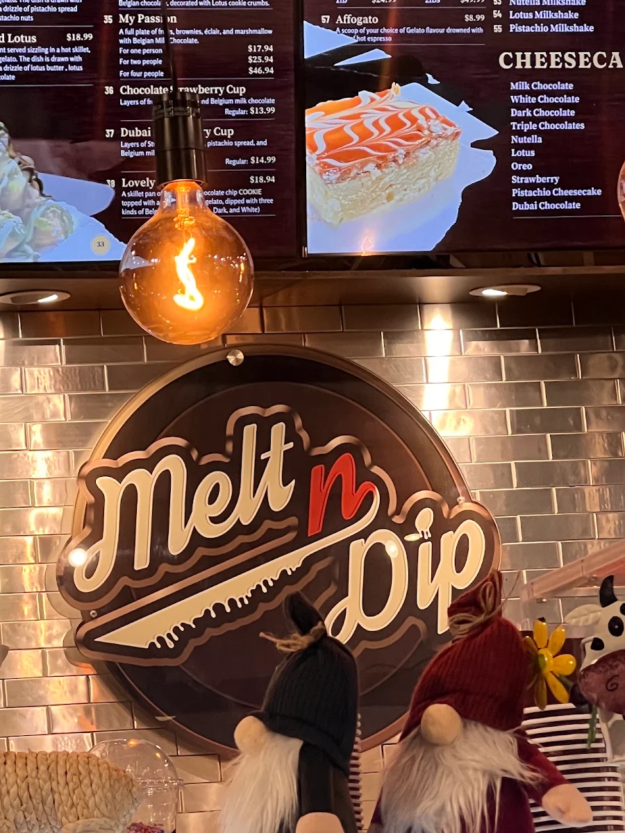 Menu, Melt n dip