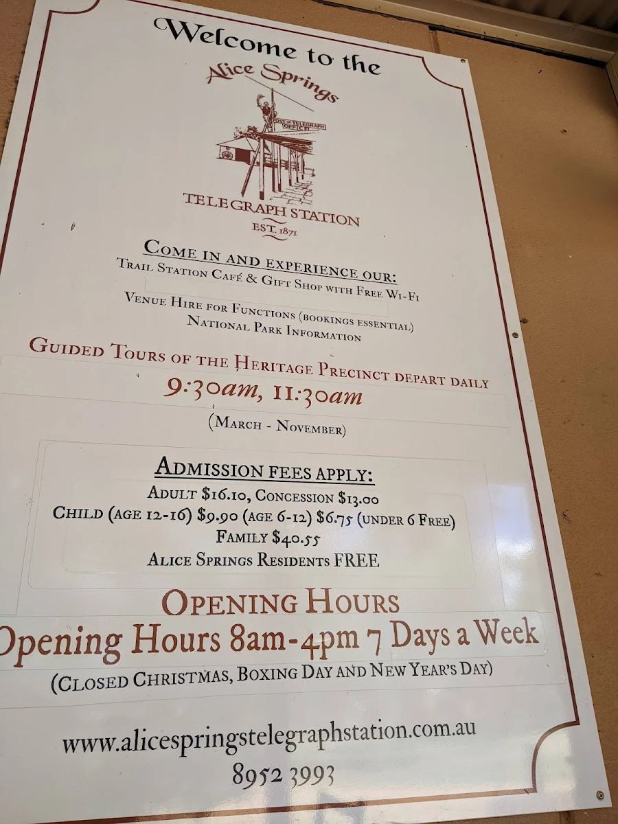 Menu, Trail Station Cafe