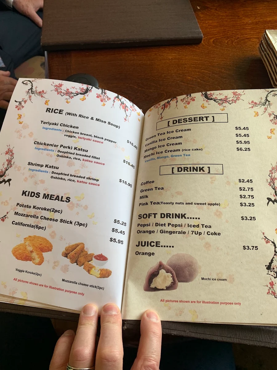 Menu, Hanabi