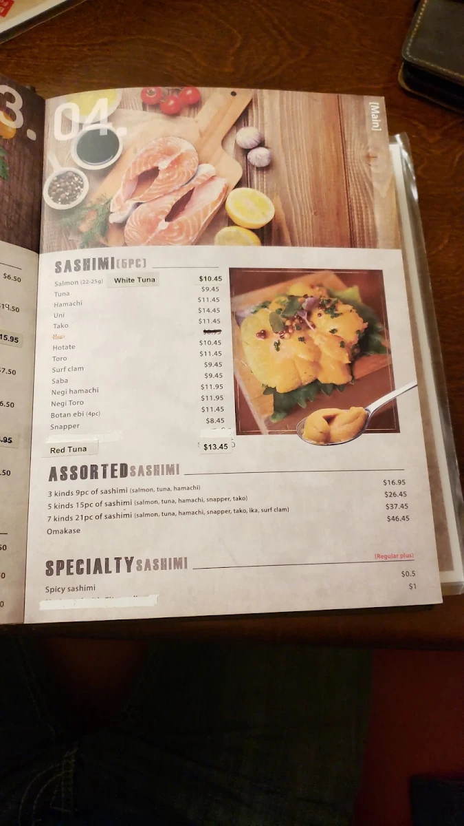 Menu, Hanabi