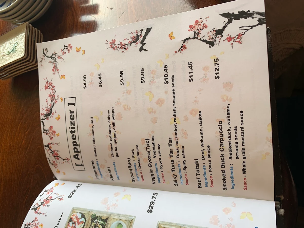 Menu, Hanabi