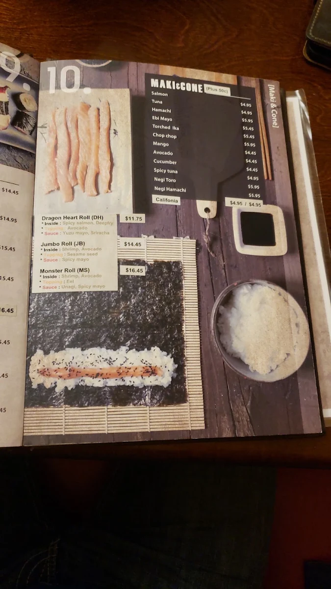 Menu, Hanabi