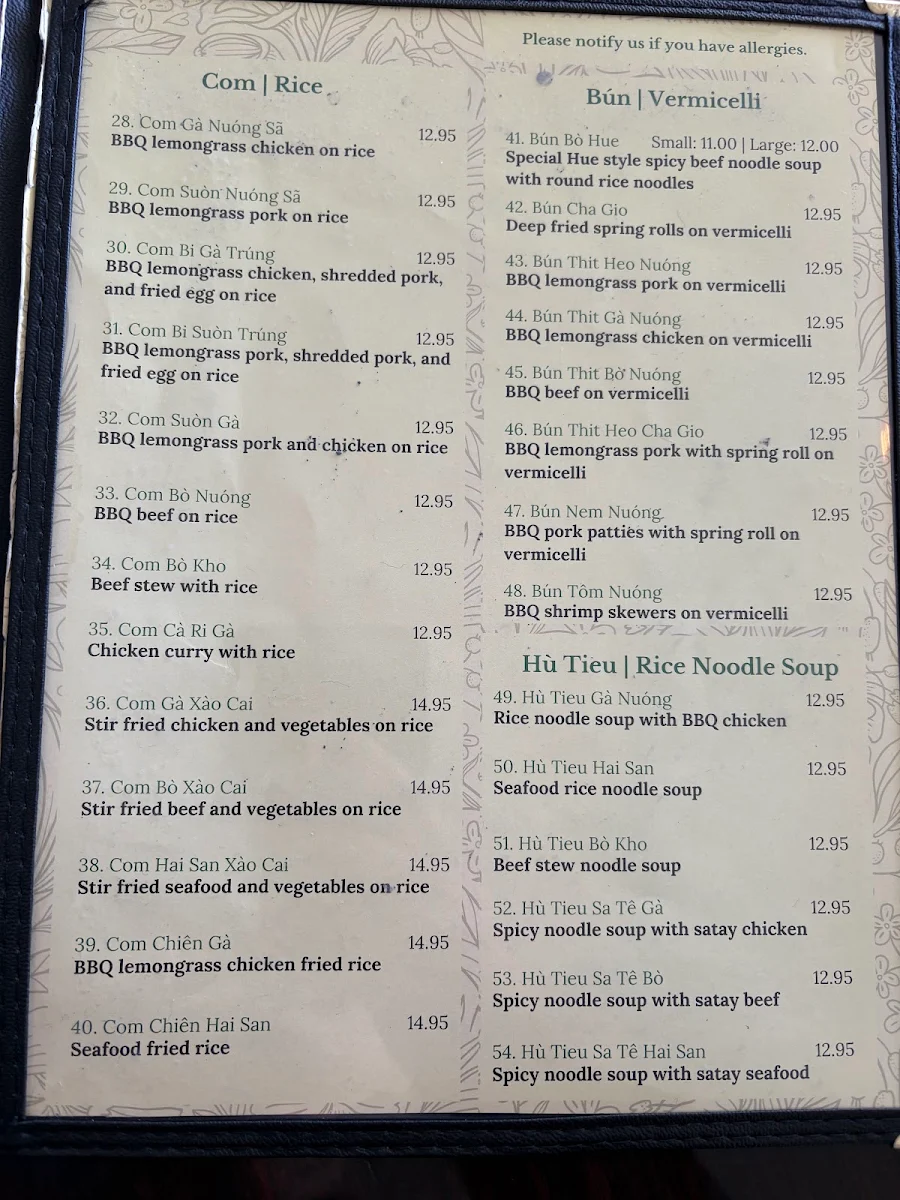 Menu photo 1