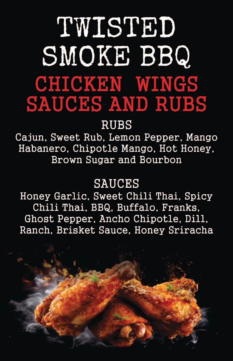 Menu, Twisted Smoke BBQ