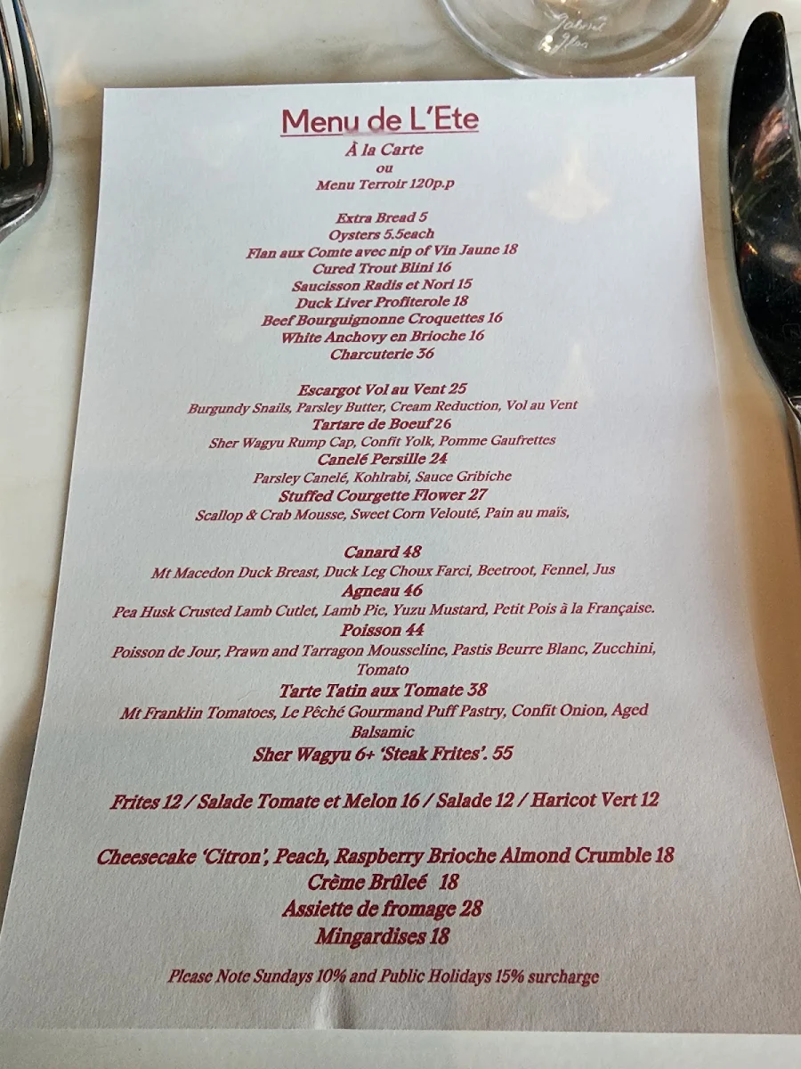Menu photo 1