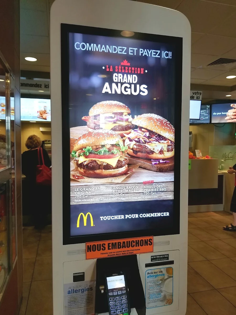 Menu, McDonald's