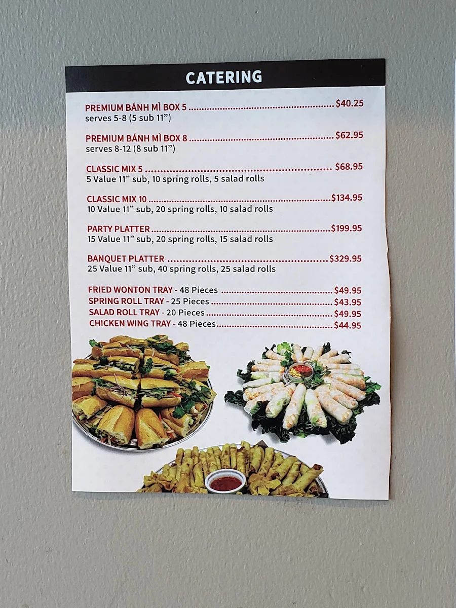 Menu, BánhMì SUB