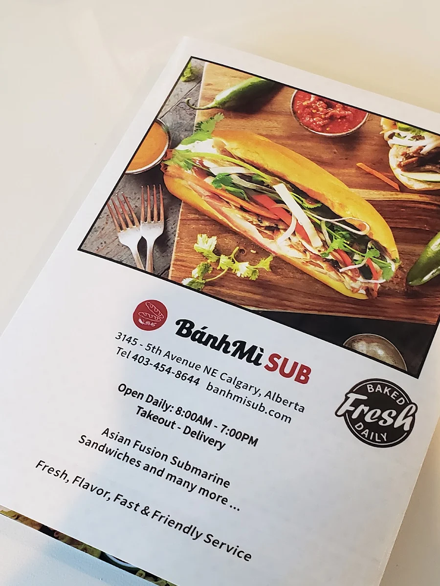 Menu, BánhMì SUB