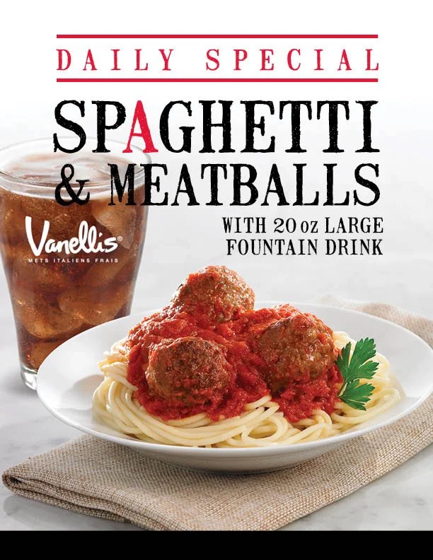 Menu, Vanellis