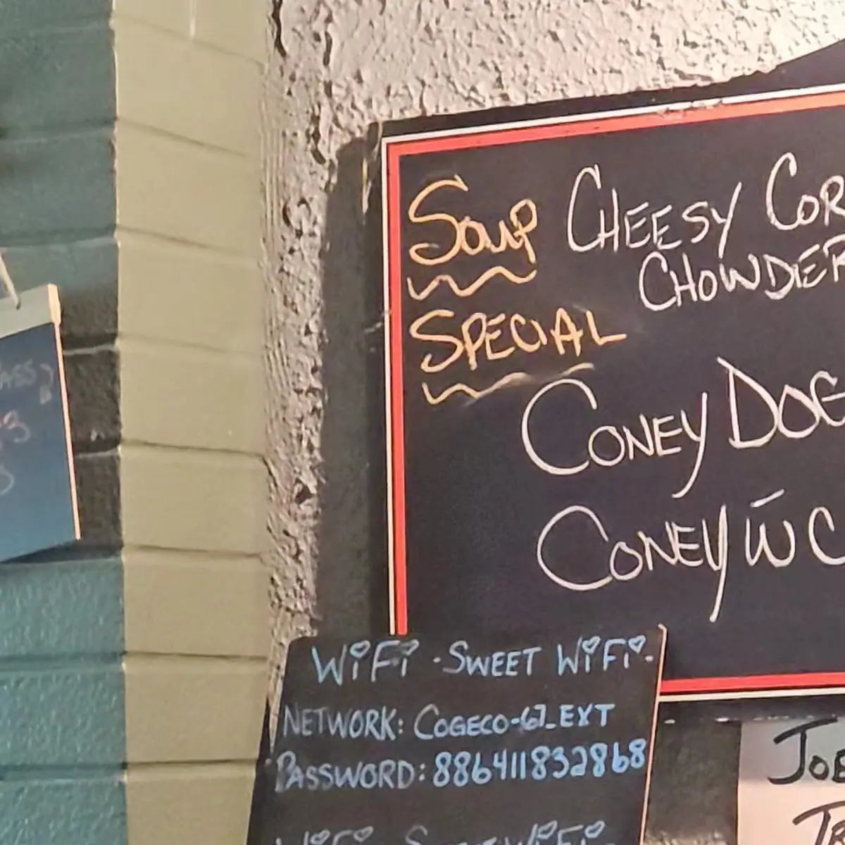 Menu, Kurley's AC