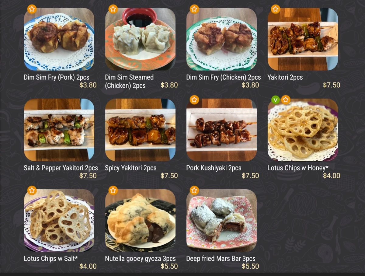 Menu, On a Roll Sushi Birtinya