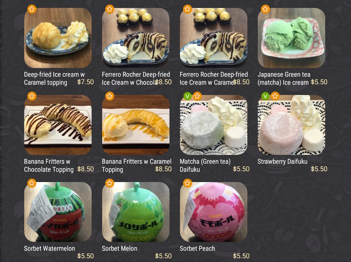 Menu, On a Roll Sushi Birtinya