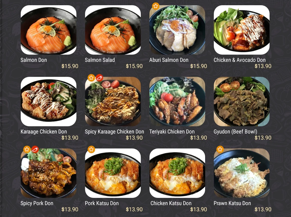 Menu, On a Roll Sushi Birtinya