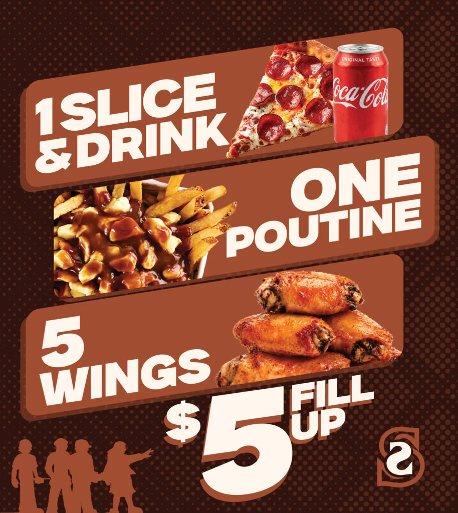 Menu, Strangers Pizza