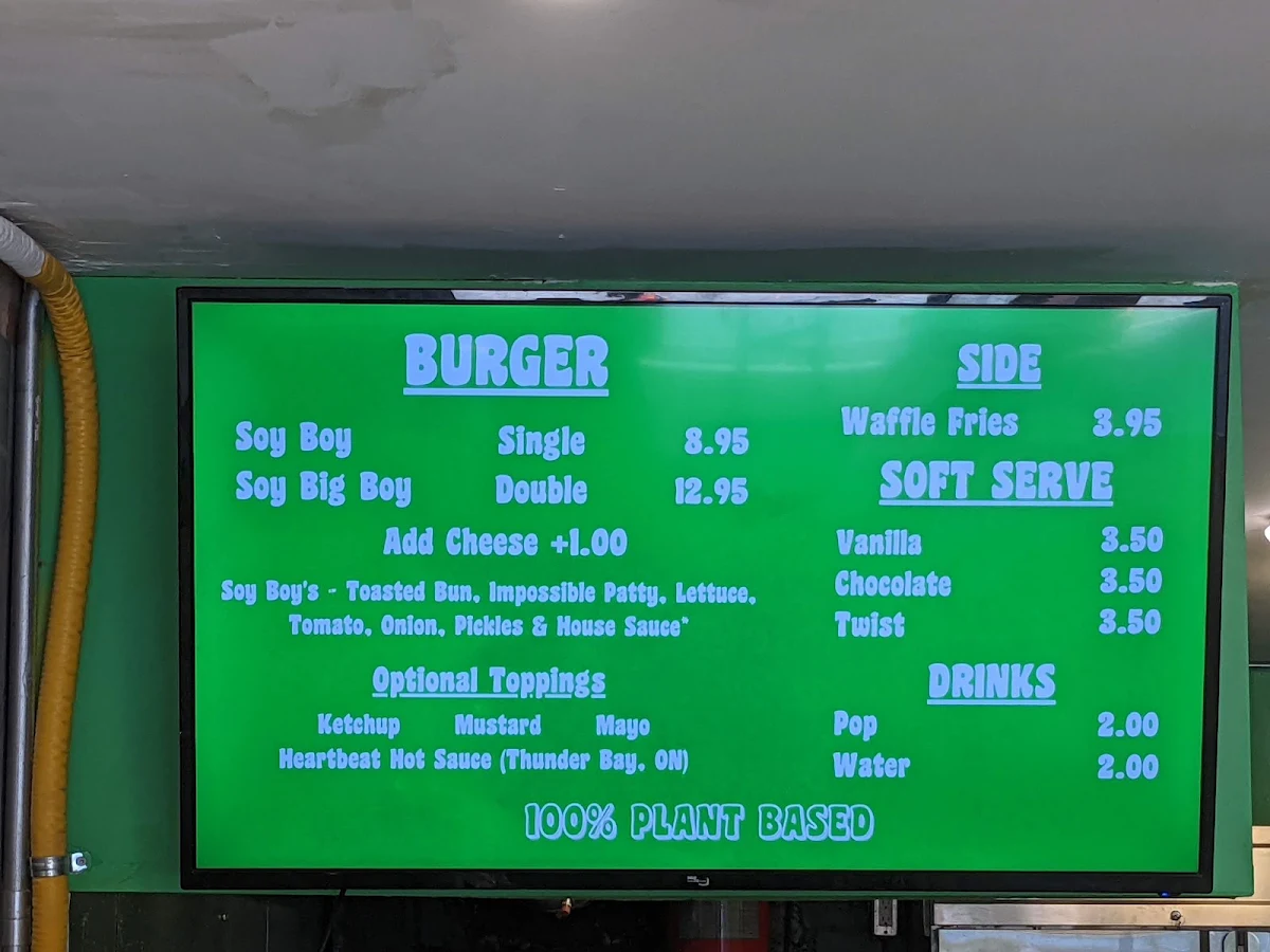 Menu, Soy Boys