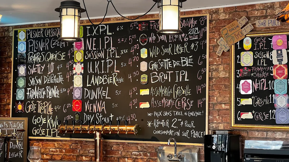 Menu, Maltstrom - Microbrasserie