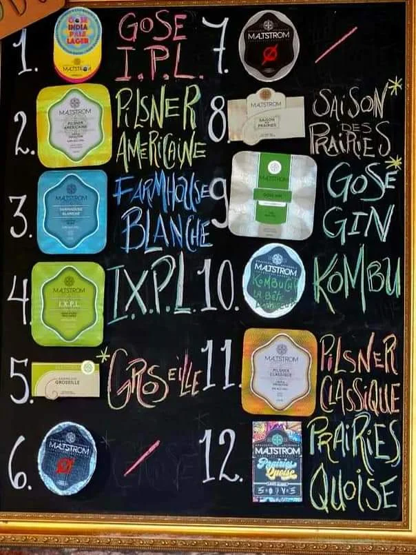 Menu, Maltstrom - Microbrasserie