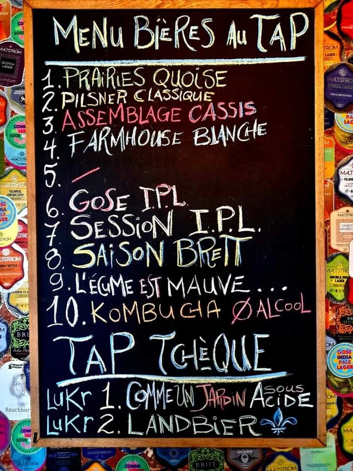Menu, Maltstrom - Microbrasserie