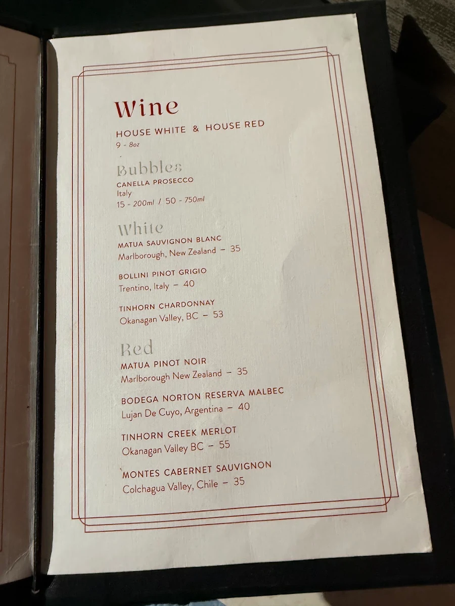 Menu, Zyka Elevated Indian Restaurant Banff