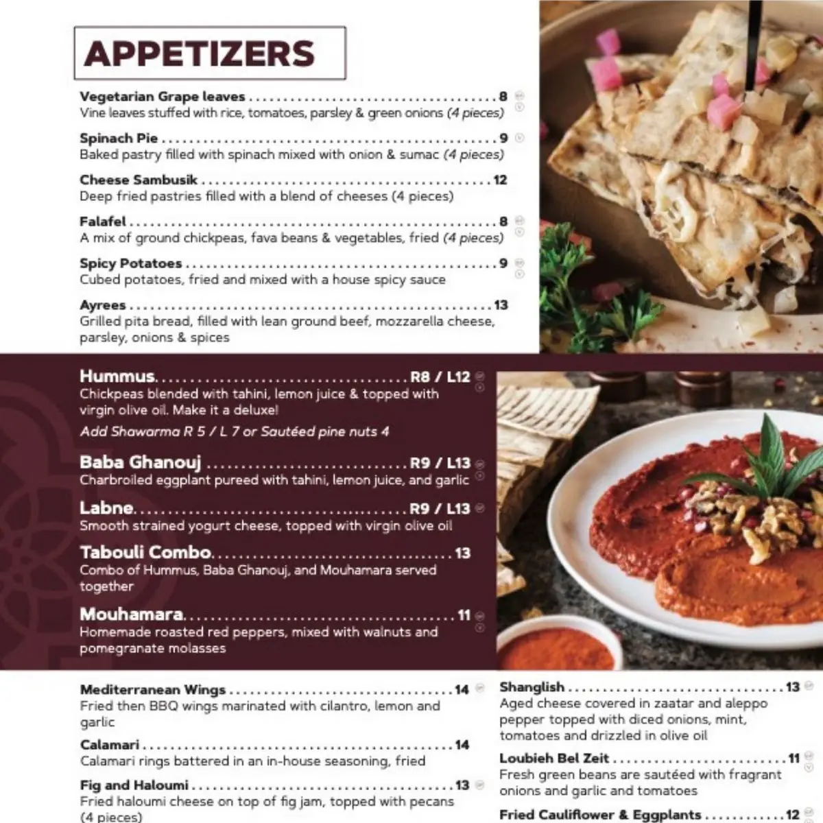 Menu, Tabouli by Eddy's