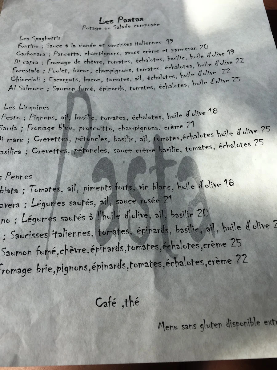 Menu, Bistro Viva