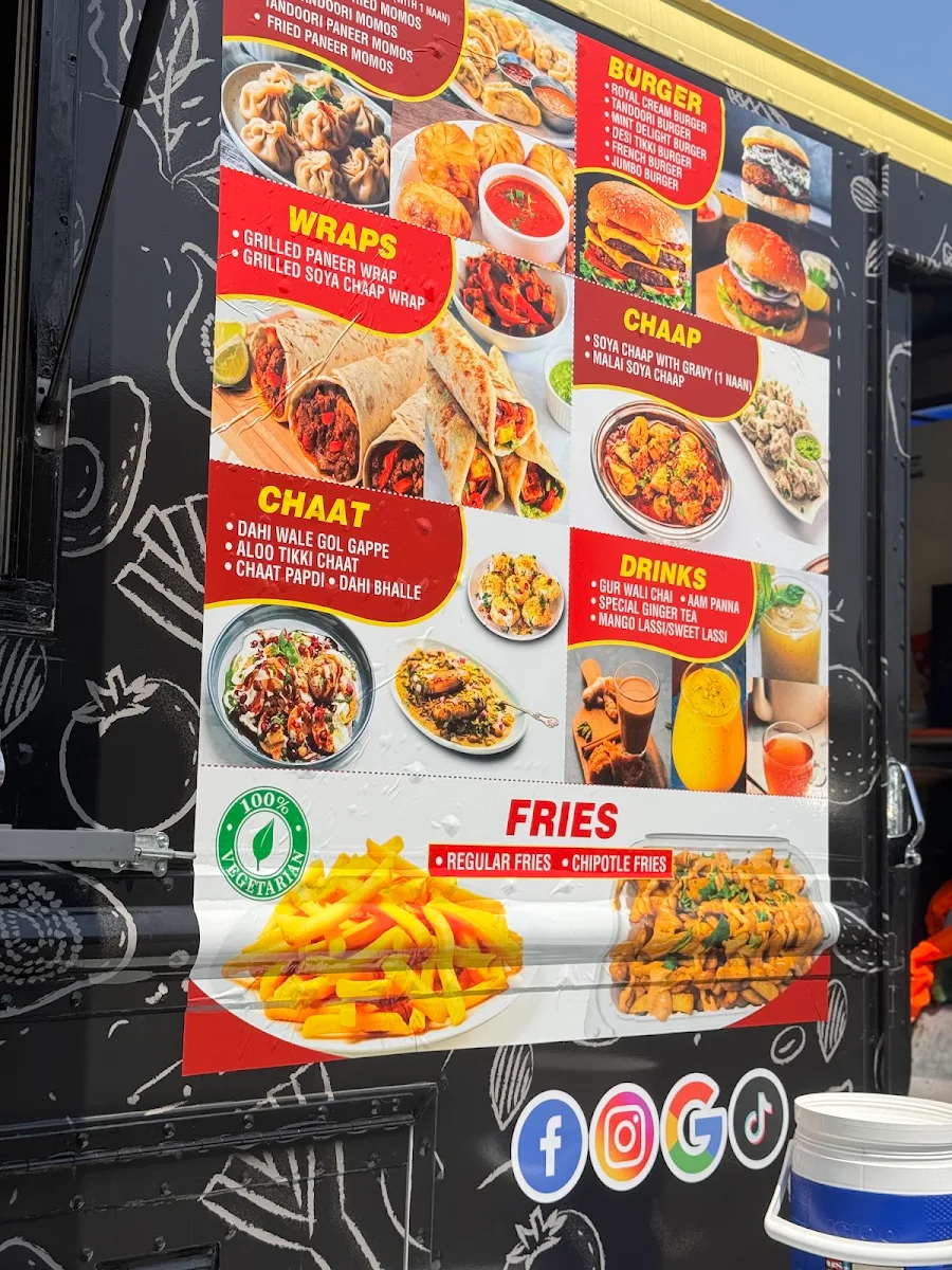 Menu, Royal Punjab Grill