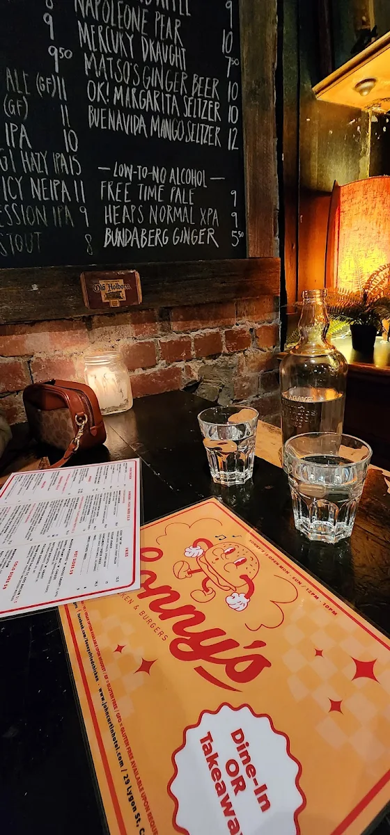 Menu, THE CURTIN (John Curtin hotel)