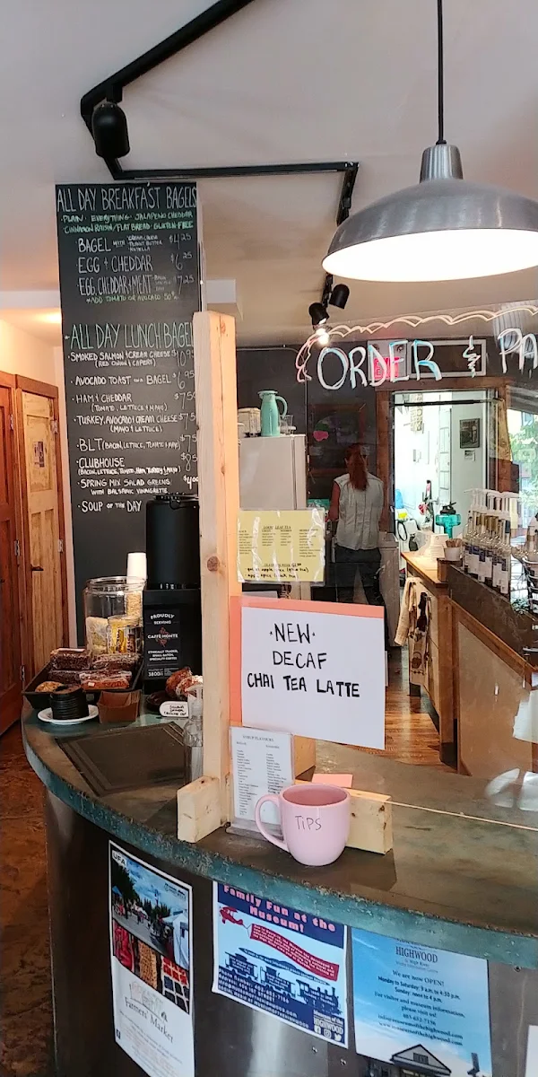 Menu, Colossi's Coffee House