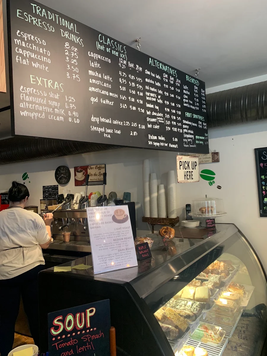 Menu, Colossi's Coffee House