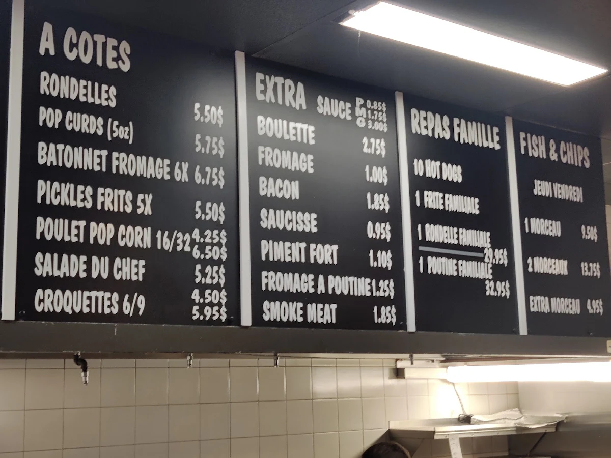 Menu, Frites2