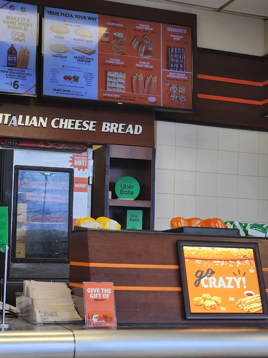 Menu, Little Caesars Pizza