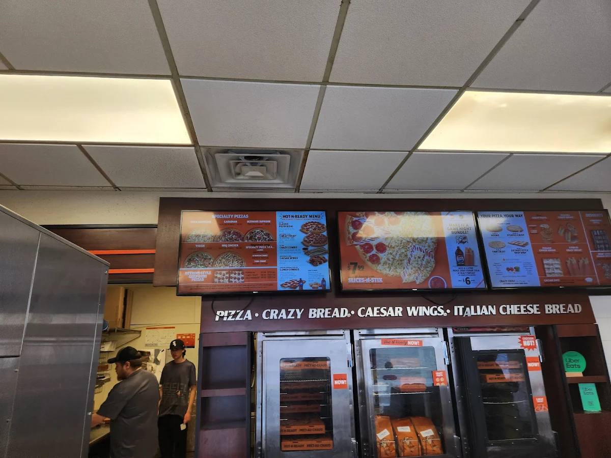 Menu, Little Caesars Pizza