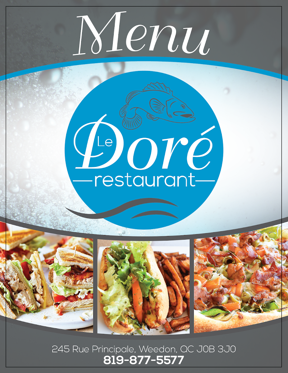 Menu, Restaurant le Doré