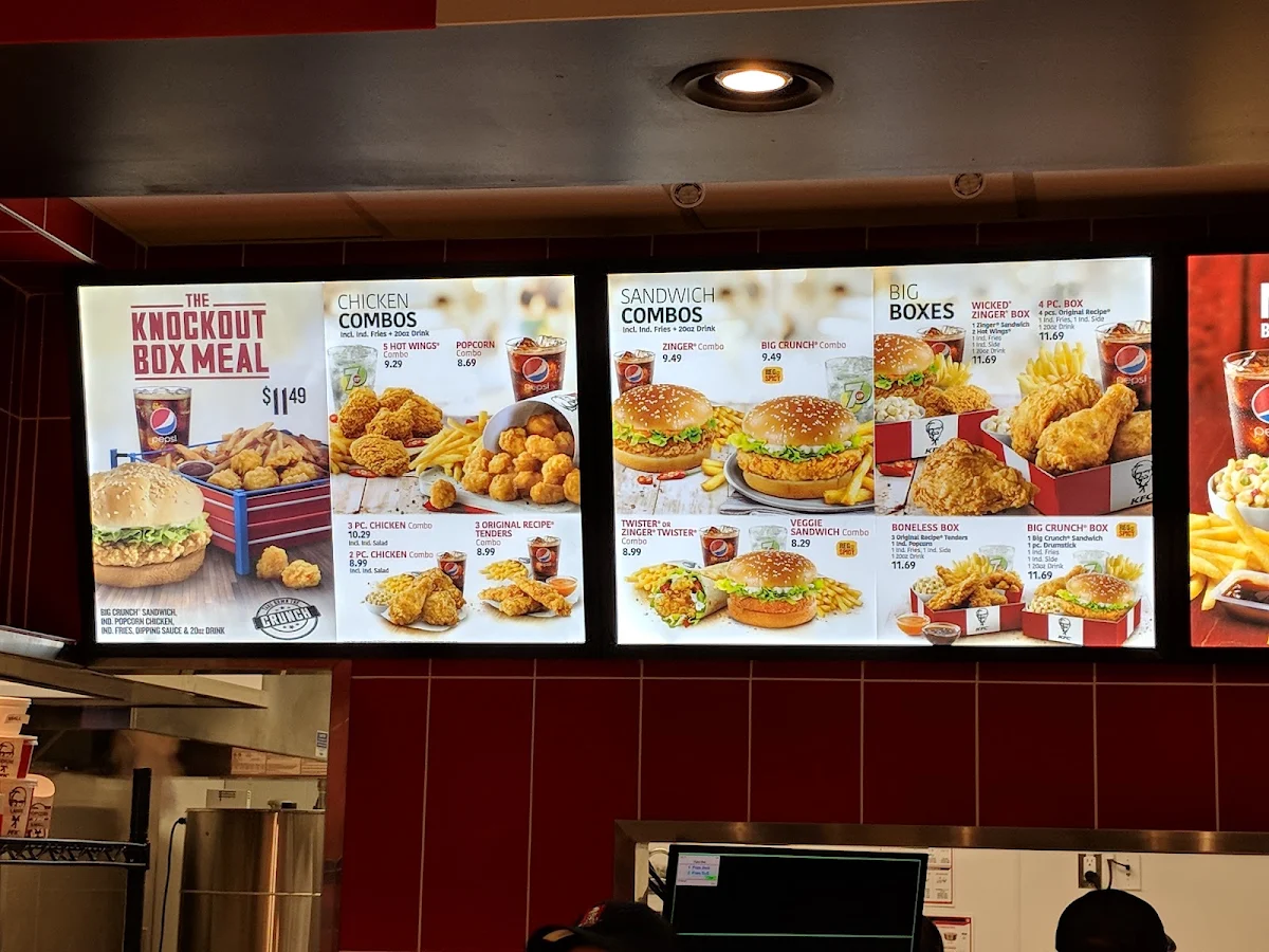 Menu, KFC