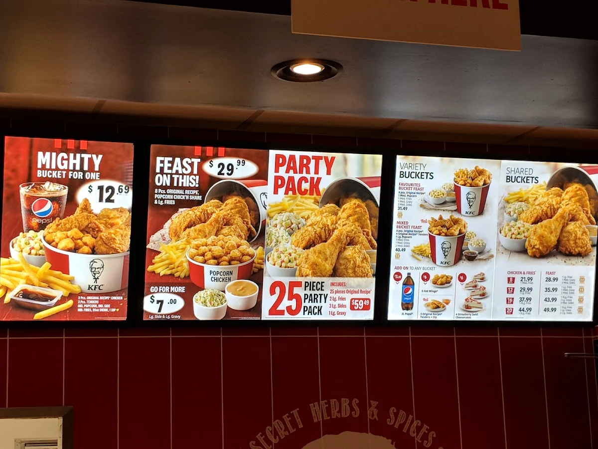 Menu, KFC